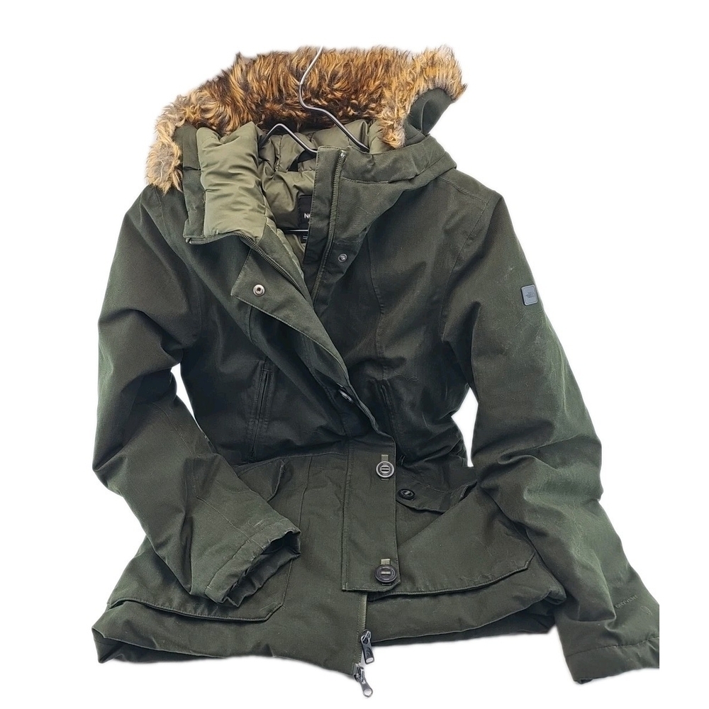 The North Face Women's Large Mauna Kea Parka Green Down Insulation Dryvent